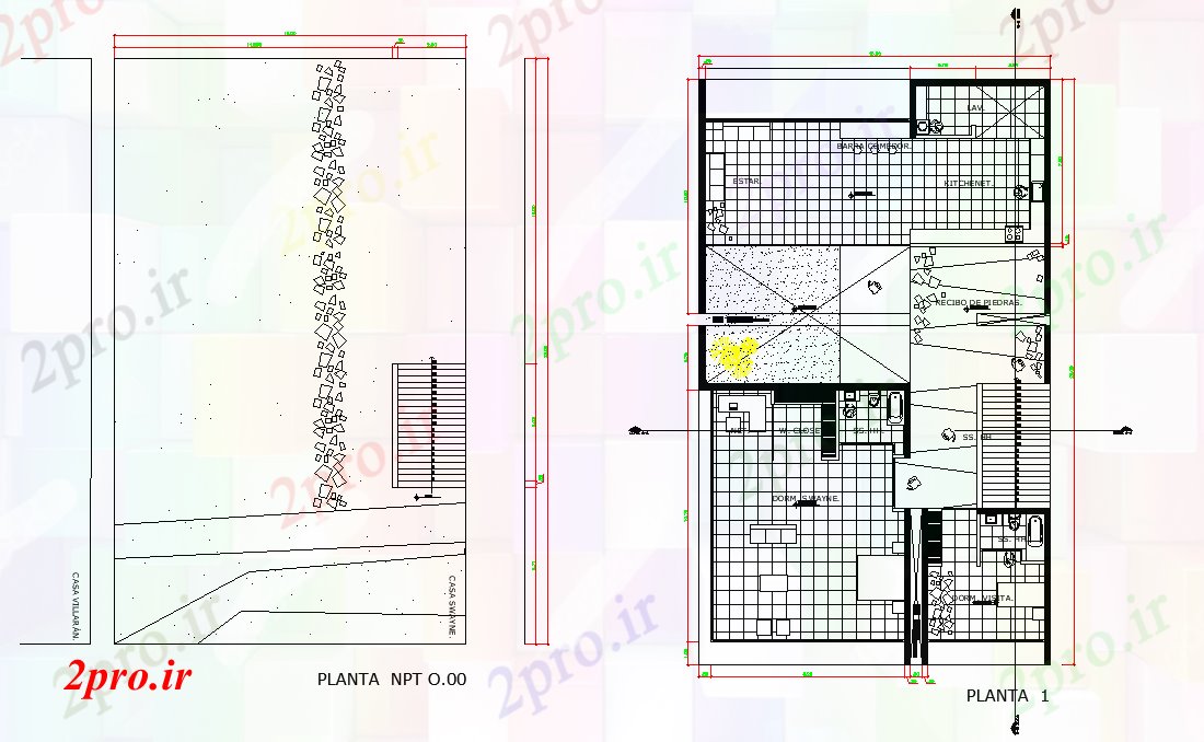 دانلود نقشه مسکونی ، ویلایی ، آپارتمان ساحل طرحی خانه 15 در 25 متر (کد78572)