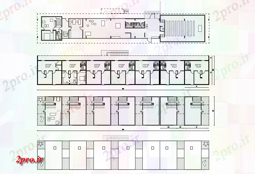 دانلود نقشه مسکونی ، ویلایی ، آپارتمان صفحه اصلی طرحی 9 در 54 متر (کد78575)