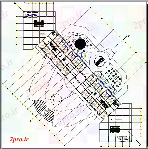 دانلود نقشه هایپر مارکت  - مرکز خرید - فروشگاه اولین جزئیات طراحی طبقه از شهرستان خرید مرکز (کد78587)