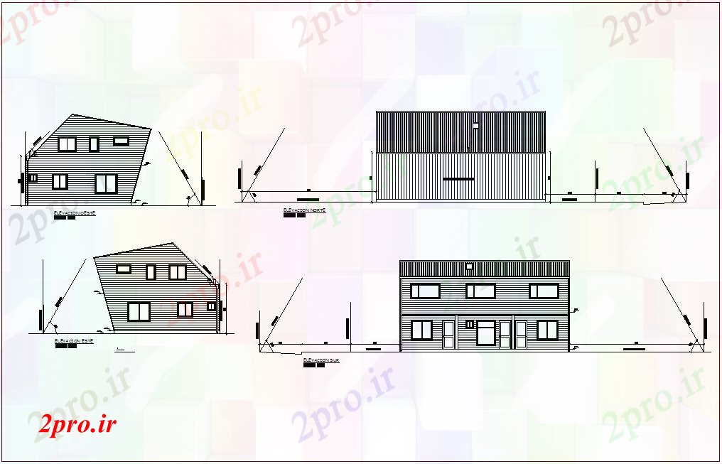 دانلود نقشه مسکونی  ، ویلایی ، آپارتمان   متفاوت نما محور برای آپارتمان   ساخت و ساز (کد78685)