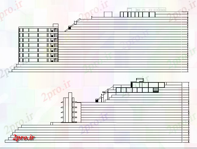 دانلود نقشه هایپر مارکت  - مرکز خرید - فروشگاه جبهه و نما تماس  مرکز خرید (کد78713)