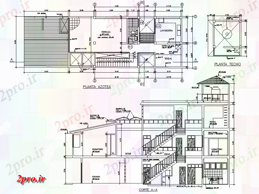 دانلود نقشه مسکونی ، ویلایی ، آپارتمان برنامه و بخش های تک خانواده طراحی خانه 6 در 18 متر (کد78858)