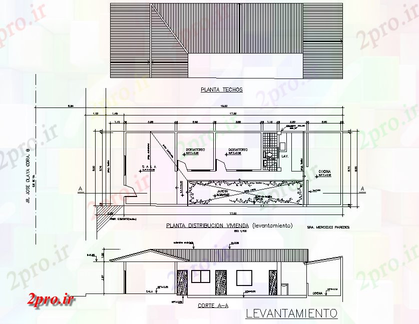 دانلود نقشه جزئیات ساخت و ساز طرحی سقف و بخش طرحی خانه (کد78860)