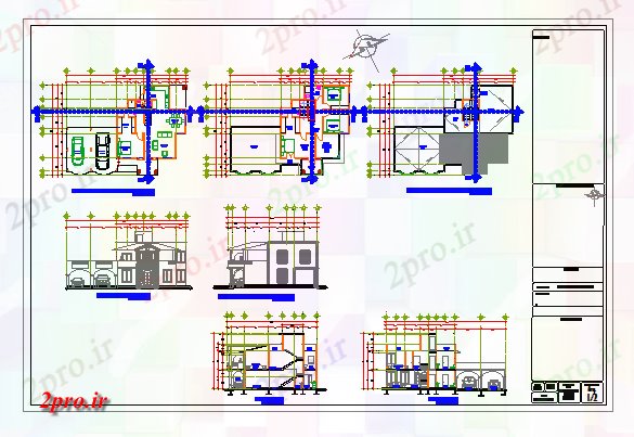 دانلود نقشه مسکونی ، ویلایی ، آپارتمان طرحی پیشنهادی طراحی خانه مسکونی 13 در 18 متر (کد78868)