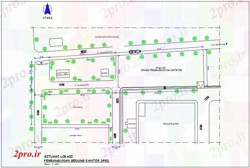 دانلود نقشه ساختمان دولتی ، سازمانی طرحی دفتر توسعه دولت DPR ساخت 10 در 26 متر (کد79068)