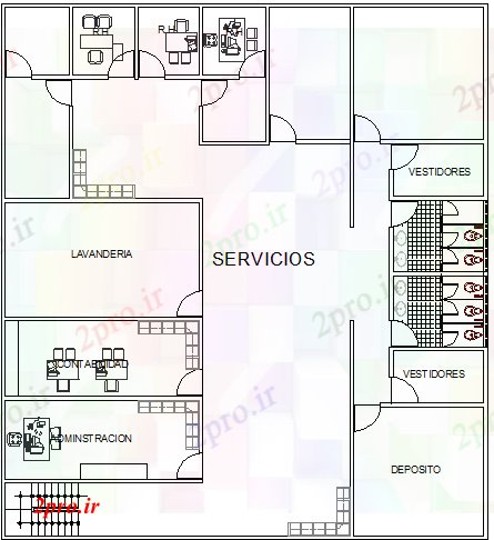دانلود نقشه شرکت ، دفتر کار ، سازمان ، ادارهجزئیات طراحی کات پروژه دفتر شرکت 211 در 251 متر (کد79085)
