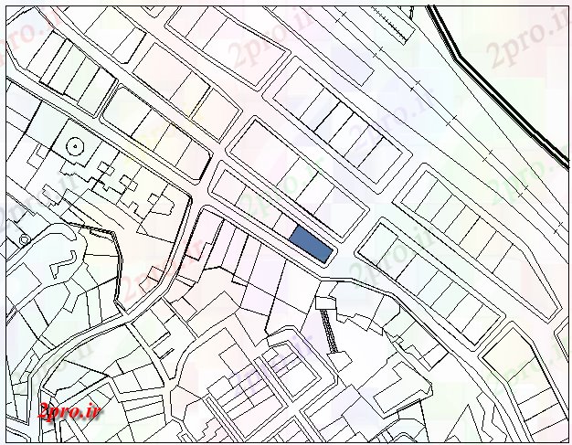 دانلود نقشه برنامه ریزی شهری طرحی سایت با نقشه محل دولت ساخت (کد79207)