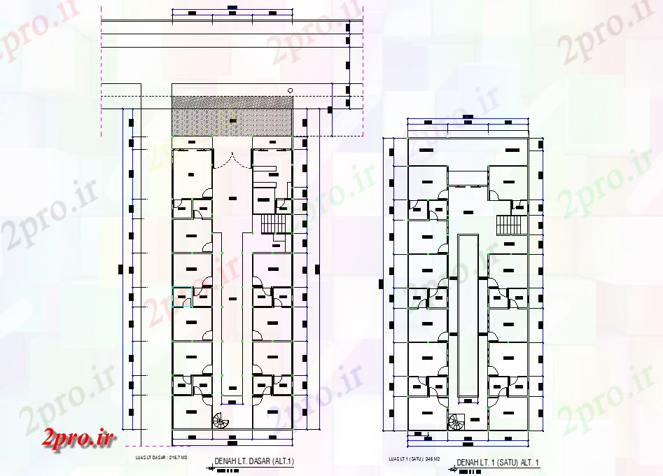 دانلود نقشه مسکونی ، ویلایی ، آپارتمان صفحه اصلی طرحی ساختمان 10 در 25 متر (کد79209)