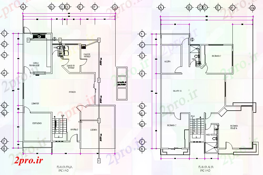 دانلود نقشه مسکونی ، ویلایی ، آپارتمان خانه زیست شناسی 25 در 31 متر (کد79244)