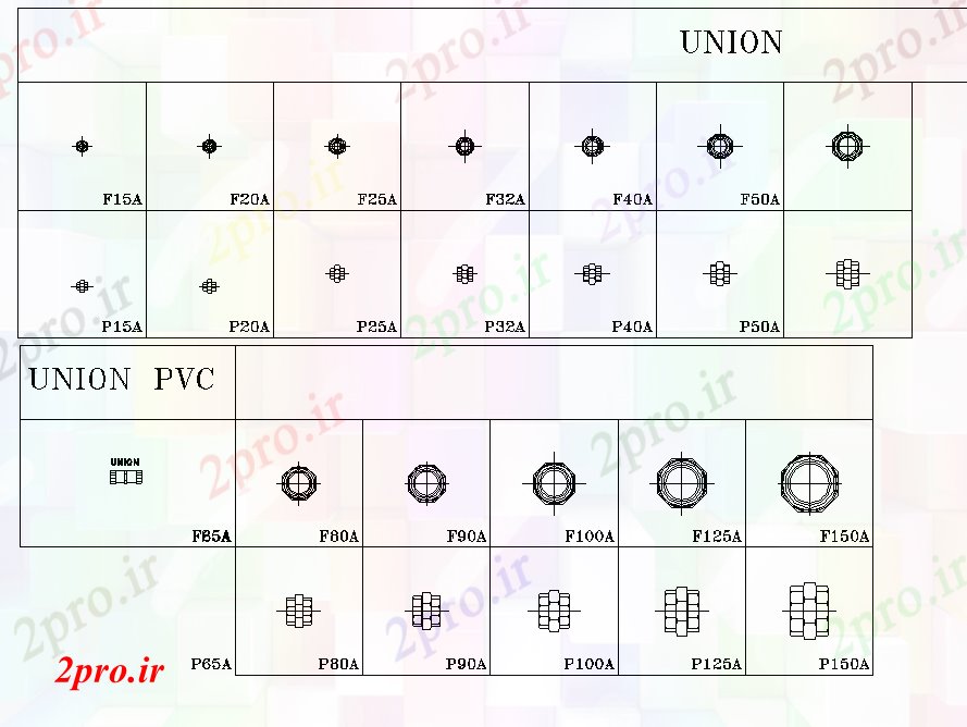 دانلود نقشه بلوک ، آرام ، نماد اتحادیه مس و فولاد اتحادیه لوله طرحی جزئیات  (کد79288)