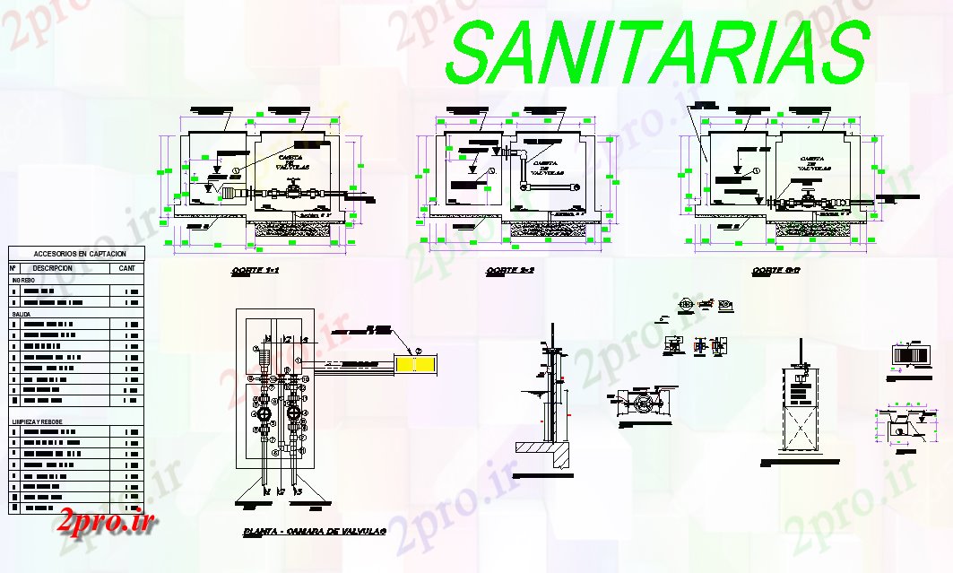 دانلود نقشه جزئیات ساخت و ساز بهداشتی جذب طراحی سیستم  چیدمان (کد79553)