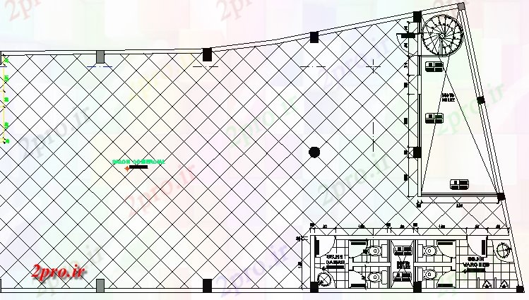 دانلود نقشه بلوک حمام و توالتجزئیات نصب و راه اندازی لوله کشی مرکز خرید (کد79638)