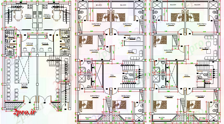 دانلود نقشه هایپر مارکت - مرکز خرید - فروشگاه جزئیات طراحی کف از مرکز خرید با اتوبوس ترمینال 9 در 15 متر (کد79866)
