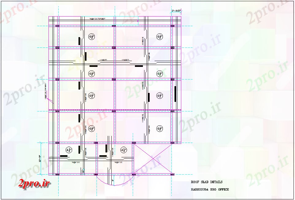دانلود نقشه جزئیات ساخت و ساز جزئیات سقف دال اداری PRO با  ساخت و ساز (کد80073)