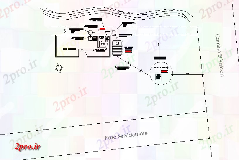 دانلود نقشه جزئیات لوله کشی پروژه طرحی فاضلاب کارخانه جزئیات (کد80077)