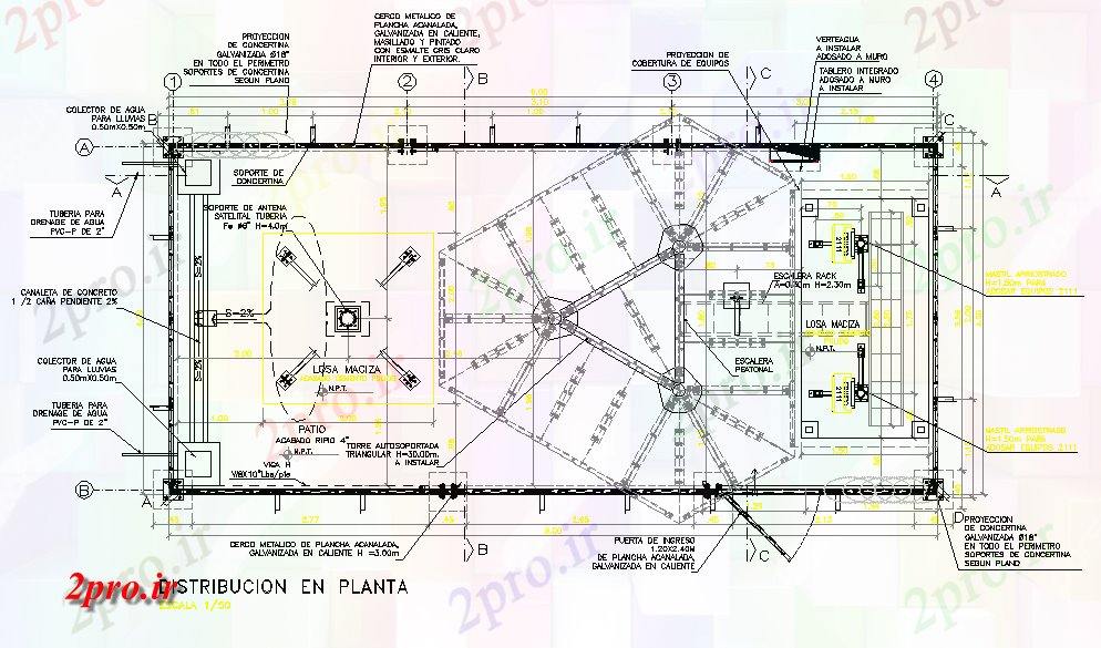 دانلود نقشه جزئیات ساخت و ساز ایستگاه پایه حمل و نقل  طراحی (کد80228)