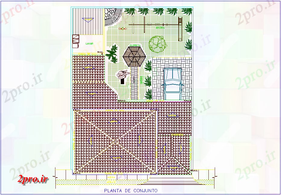 دانلود نقشه مسکونی ، ویلایی ، آپارتمان طرحی مجموعه ای با نمای مونتاژ مساحت دو طبقه خانه 12 در 15 متر (کد80242)