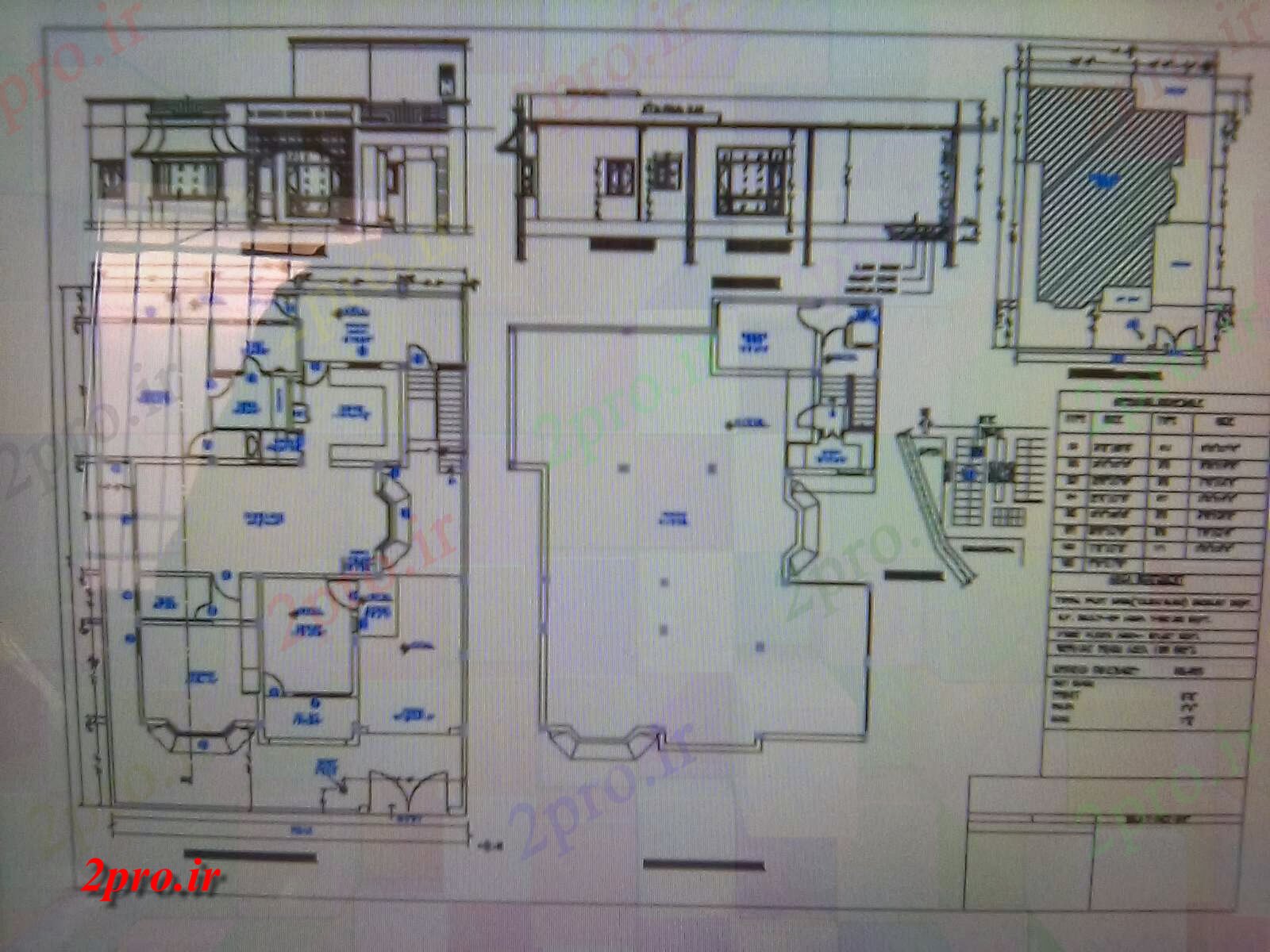 دانلود نقشه مسکونی ، ویلایی ، آپارتمان طراحی خانه برای مشتری 52 در 64 متر (کد80300)