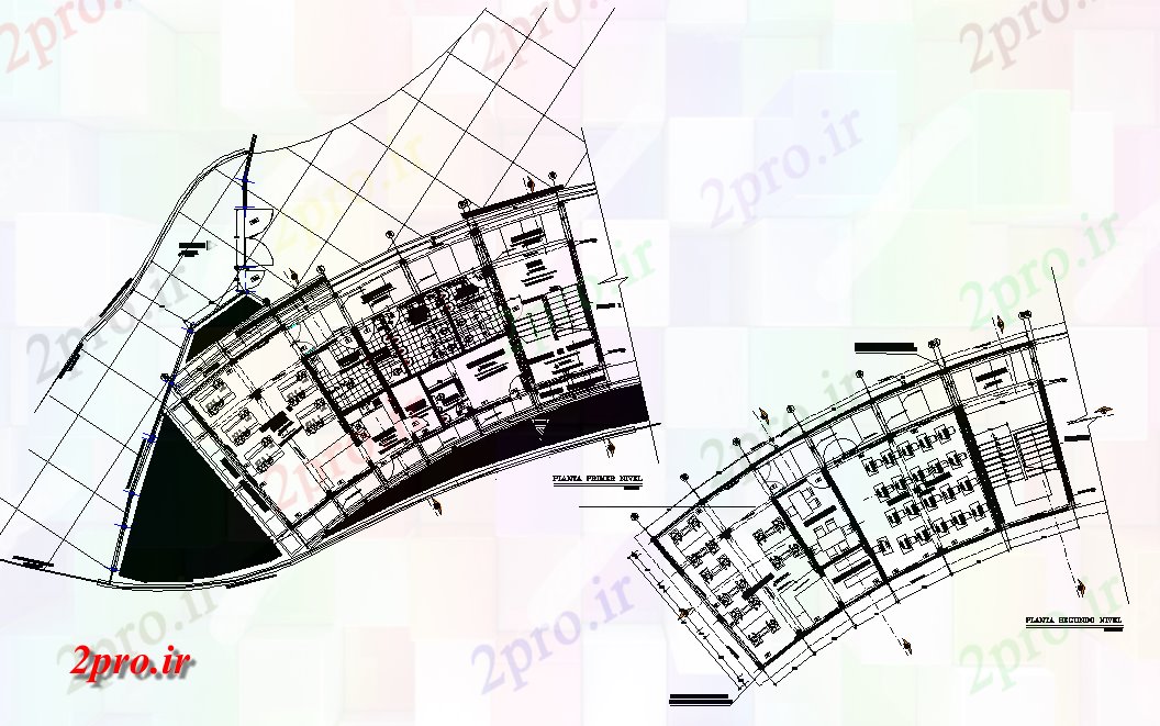 دانلود نقشه دانشگاه ، آموزشکده ، مدرسه ، هنرستان ، خوابگاه - دبیرستان جزئیات بازسازی 9 در 48 متر (کد80323)