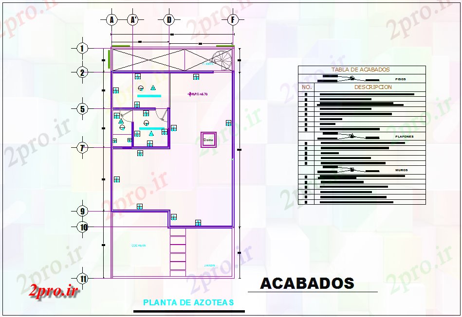 دانلود نقشه جزئیات معماری طرحی سقف به پایان رساندن با نمای معماری برای خانه (کد80346)