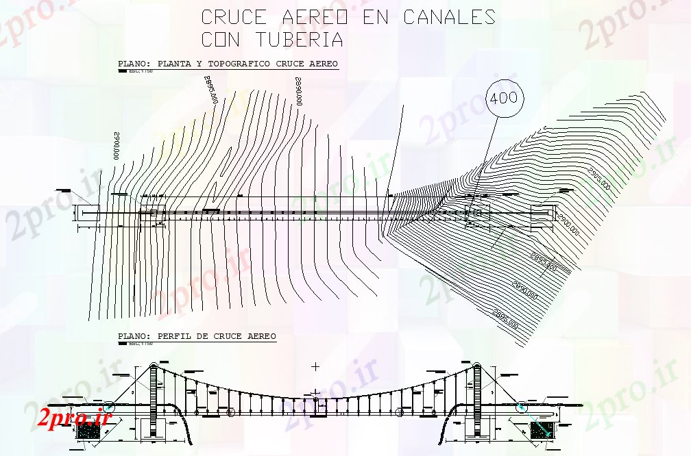 دانلود نقشه جزئیات ساخت و ساز طرحی کانال و بخش  چیدمان (کد80370)