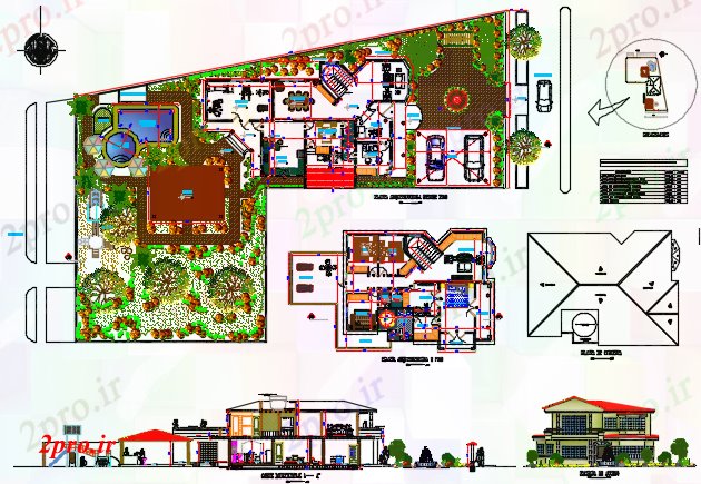 دانلود نقشه مسکونی ، ویلایی ، آپارتمان خانواده برنامه ریزی خانه جزئیات 11 در 20 متر (کد80376)