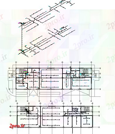 دانلود نقشه ساختمان اداری - تجاری - صنعتی طبقه دفتر طرحی کلی با نصب و راه اندازی بهداشتی (کد80393)