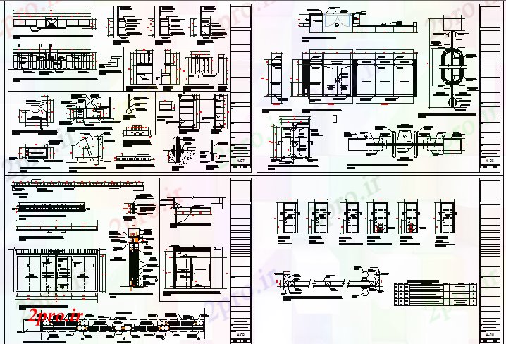 دانلود نقشه بانک ها پروژه بانک معماری ساختمان اداری جزئیات 10 در 30 متر (کد80542)