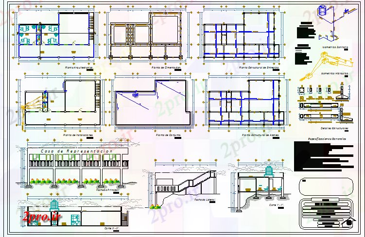 دانلود نقشه مسکونی ، ویلایی ، آپارتمان نمایندگی معماری خانه پروژه 11 در 18 متر (کد80568)