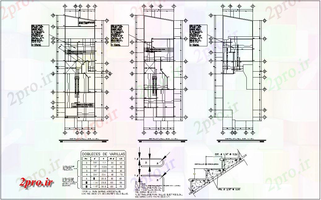 دانلود نقشه جزئیات ساختار  ساختار خانه با طرحی طبقه و پله جزئیات (کد80711)