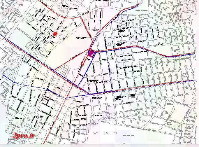 دانلود نقشه برنامه ریزی شهری دفاتر کاهش ترافیک منحصر به فرد جزئیات (کد80820)