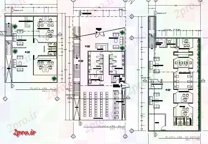 دانلود نقشه ساختمان دولتی ، سازمانی جزئیات طرحی طبقه طرحی از دفتر دولت ساخت 9 در 17 متر (کد80840)