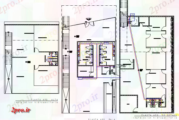دانلود نقشه بلوک حمام و توالتجزئیات نصب و راه اندازی بهداشتی تمام طبقات ساختمان دولت (کد80846)