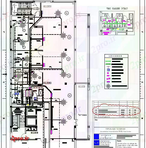دانلود نقشه ساختمان اداری - تجاری - صنعتی طرحی طبقه سوم جزئیات طرحی سیزده دفتر کفپوش ساخت 17 در 36 متر (کد80868)