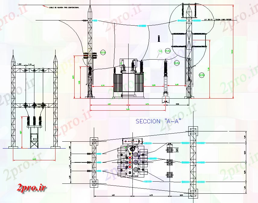 دانلود نقشه معماری  های هیدرولیکی طرحی کارخانه برق اتوکد (کد80875)