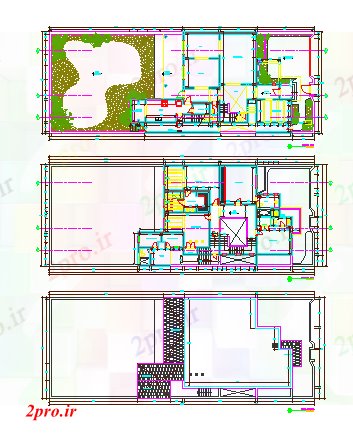 دانلود نقشه مسکونی ، ویلایی ، آپارتمان معماری طراحی های تک خانواده طراحی خانه های ویلایی 14 در 24 متر (کد81157)