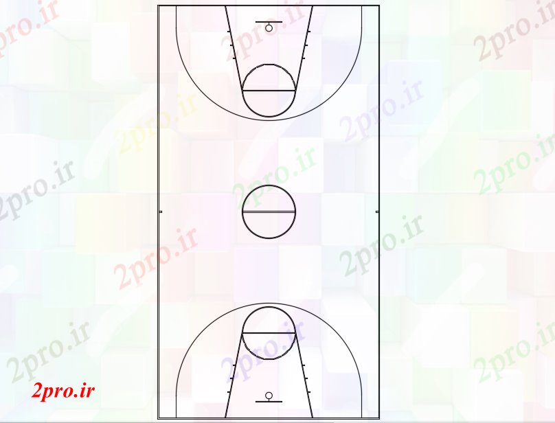 دانلود نقشه ورزشگاه ، سالن ورزش ، باشگاه نظر زمین بازی توپ پایه با ورزش منطقه مرکز (کد81254)