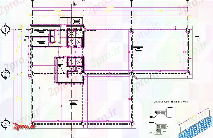 دانلود نقشه شرکت ، دفتر کار ، سازمان ، ادارهجزئیات طرحی کلی دفتر طرح 28 در 46 متر (کد81550)