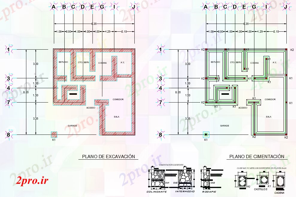 دانلود نقشه جزئیات ساخت و ساز طرحی پرتو و بخش  (کد81591)