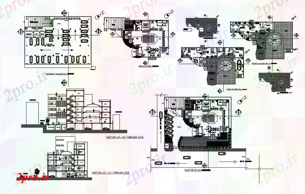 دانلود نقشه بانک ها طراحی بانک ساختمان 28 در 39 متر (کد81692)