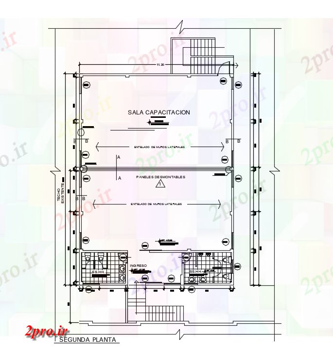 دانلود نقشه مسکونی  ، ویلایی ، آپارتمان  طبقه دوم طرحی  (کد81698)