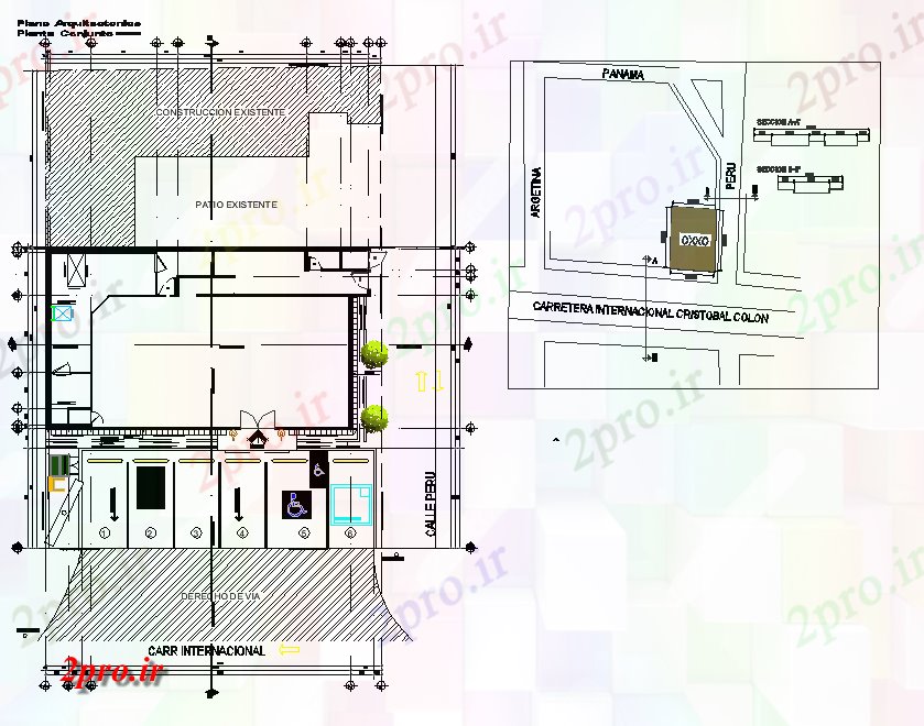 دانلود نقشه هایپر مارکت - مرکز خرید - فروشگاه طرحی طبقه از فروشگاه معماری 17 در 19 متر (کد81754)
