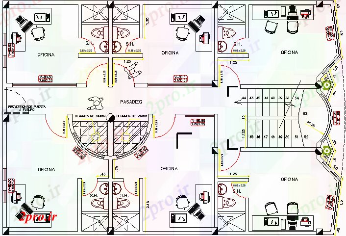 دانلود نقشه  شرکت ، دفتر کار ، سازمان ، ادارهطرحی دولت دفتر طرحی معماری جزئیات (کد81766)