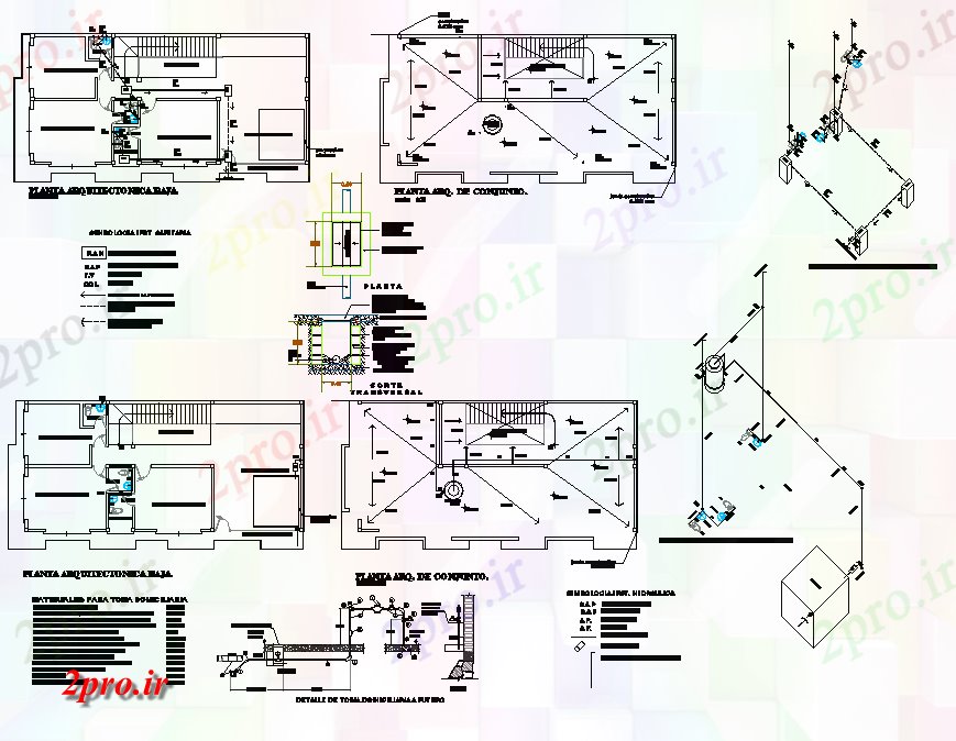 دانلود نقشه جزئیات لوله کشی نظر طراحی هیدرولیک منطقه اداری ماشین با جزئیات (کد81784)