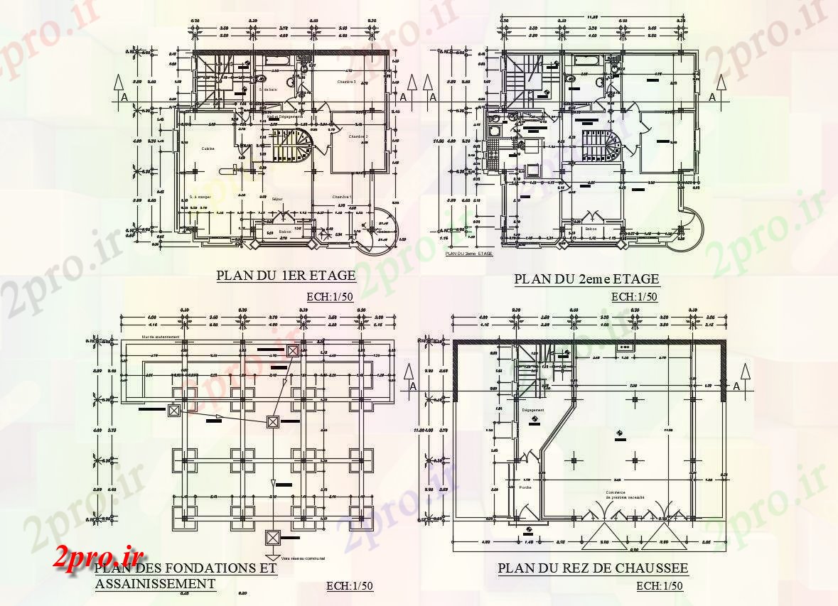 دانلود نقشه مسکونی ، ویلایی ، آپارتمان طرحی طبقه خانه با معماری 12 در 12 متر (کد81786)