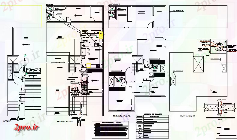 دانلود نقشه مسکونی ، ویلایی ، آپارتمان بهداشتی و نصب و راه اندازی برق خانه طرح 10 در 19 متر (کد81820)
