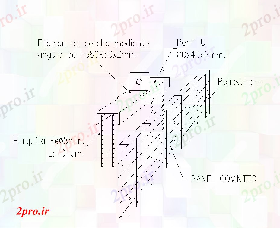 دانلود نقشه جزئیات ساختار ساختار ساختمانی جزئیات  دو بعدی   چیدمان (کد81973)