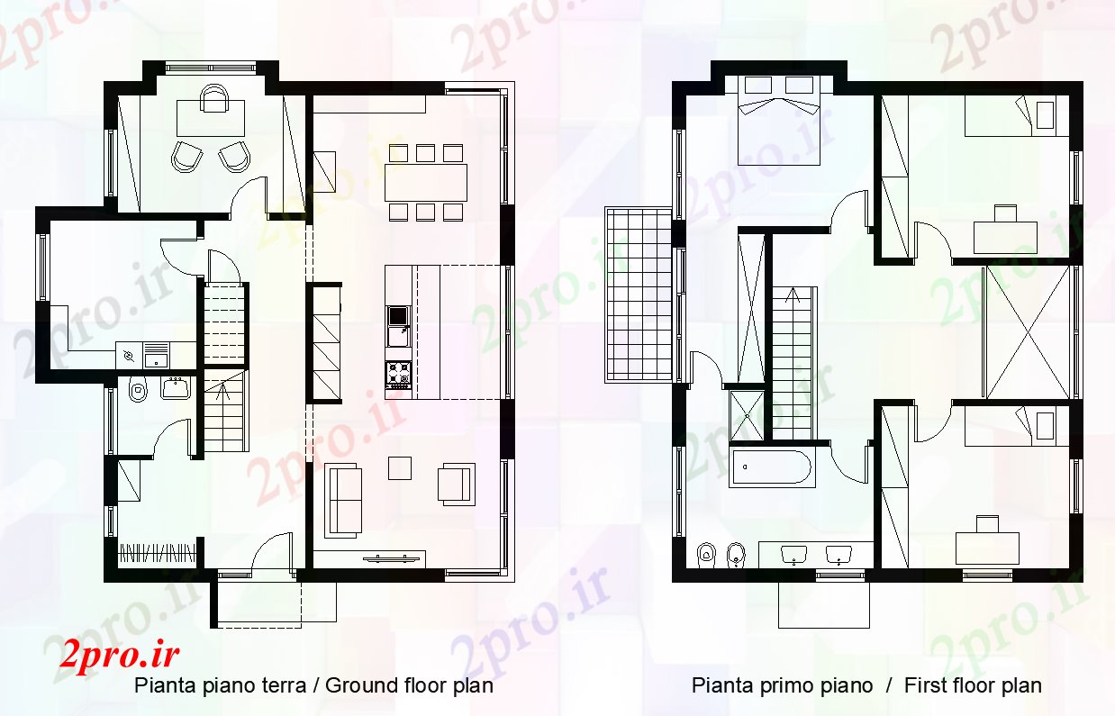 دانلود نقشه خانه های کوچک ، نگهبانی ، سازمانی - طرحی ساخت و ساز از یک ساختار ساختمان طرحی جزئیات 10 در 11 متر (کد82022)