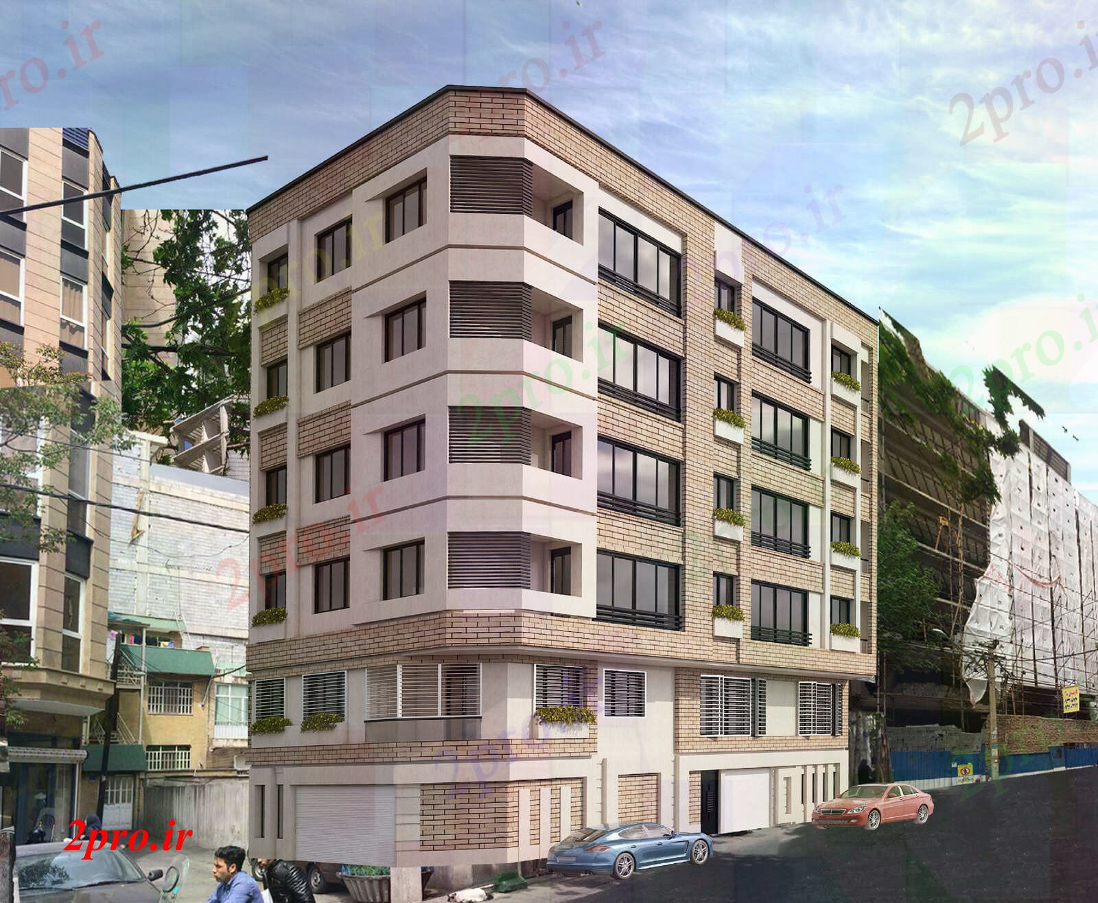 دانلود نقشه مسکونی ، ویلایی ، آپارتمان طراحی معماری 10 در 20 متر (کد82094)