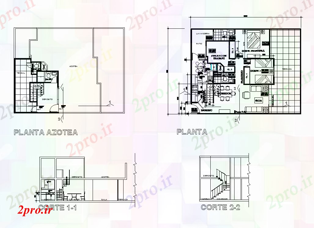 دانلود نقشه مسکونی  ، ویلایی ، آپارتمان  آپارتمان طرحی جزئیات ساختار و بخش دو بعدی   (کد82156)